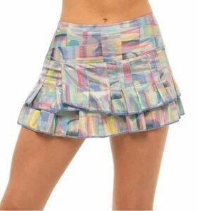 Lucky in Love Multicolor Pleated Skirt